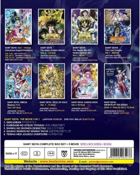 SAINT SEIYA COMPLETE BOX SET + 5 MOVIE 